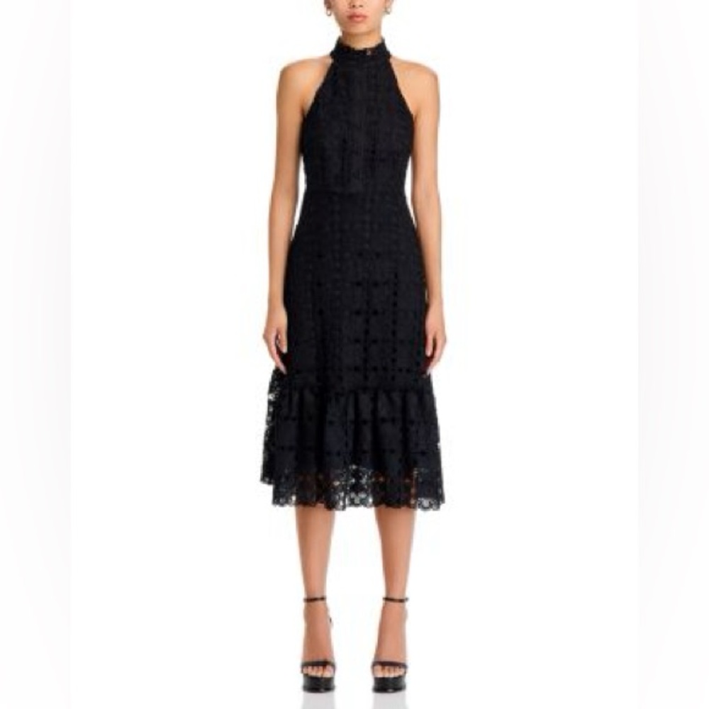 ⚡️NWT Stunning AQUA Lace Halter Midi Dress, Medium